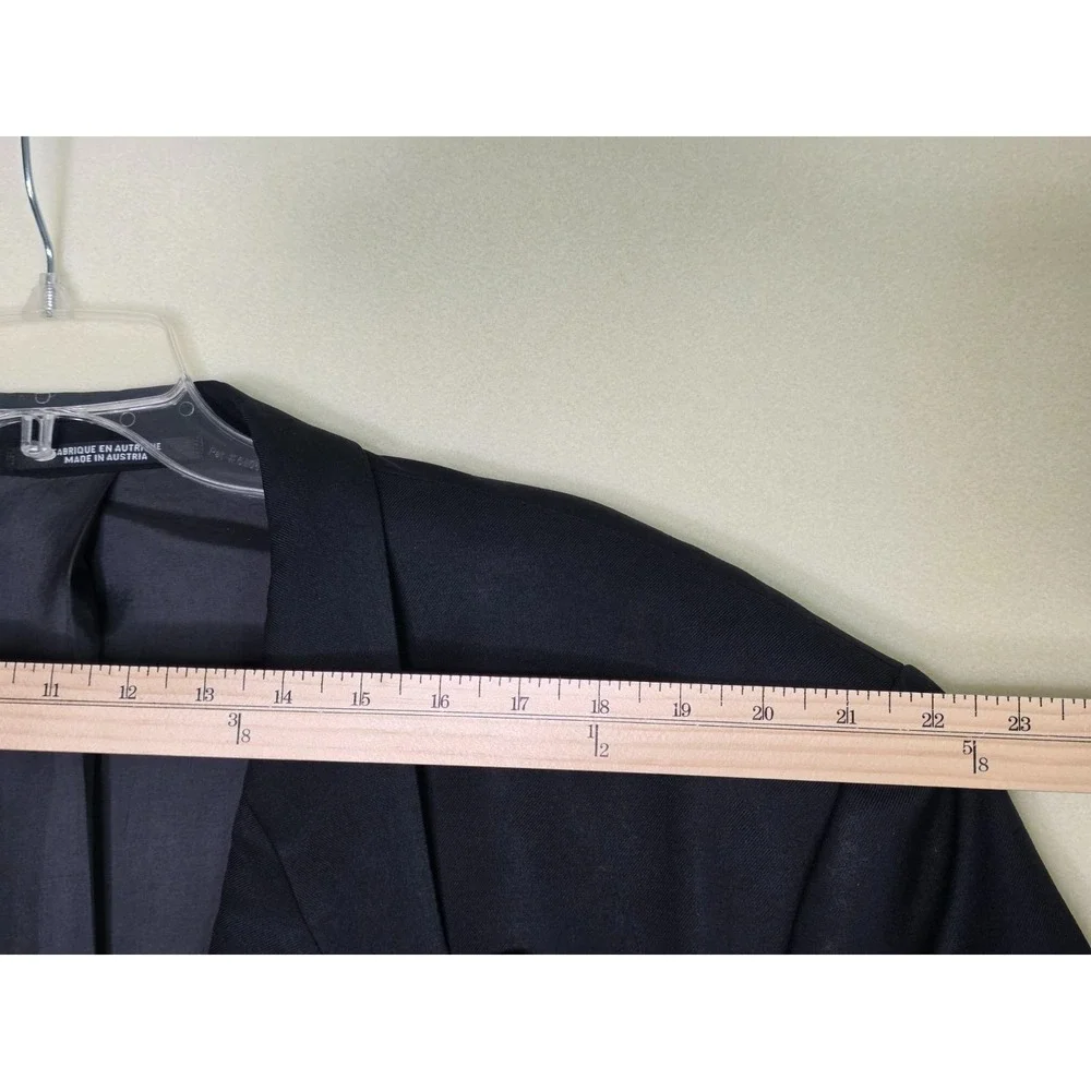 Baumler Wool Men's Blazer Size 45 L Black Double Breasted Classic‎ Vintage